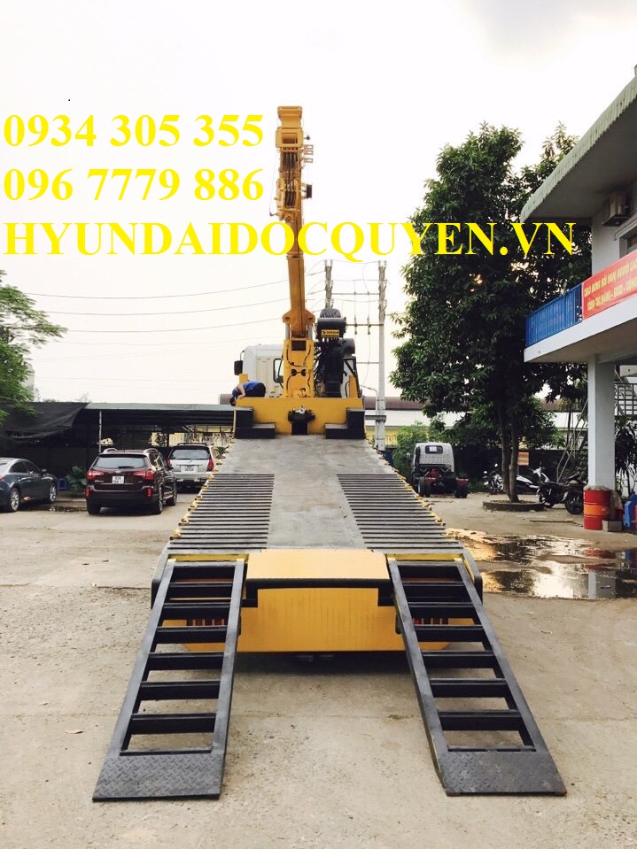 XE HYUNDAI HD320 CHỞ MÁY CHUYÊN DÙNG GẮN CẨU SOOSAN 10 TẤN SCS1015LS